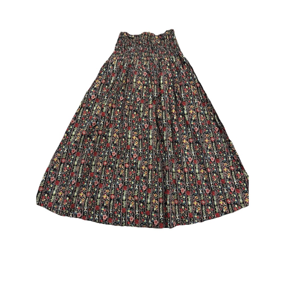 The GREAT The Canary Floral A-Line Midi Skirt Floral Women's 1 Small MSRP $275 - Picture 6 of 12